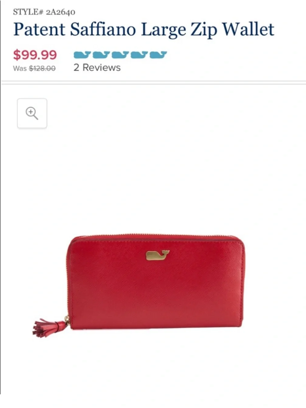 Vineyard Vines Red Wallet